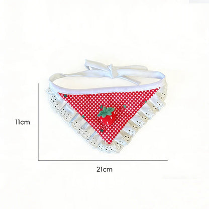 Mokka - Strawberry Bib Pet Neckwear