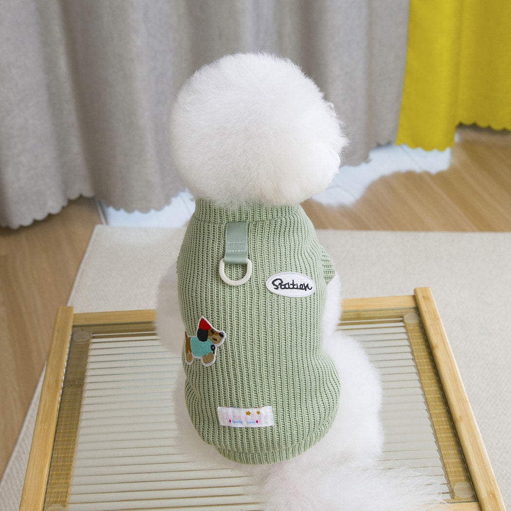 Ozzie - Casual Dog and Cat Pattern Pet Sweater Vest