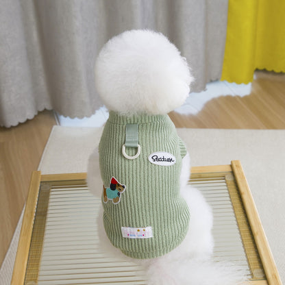 Ozzie - Casual Dog and Cat Pattern Pet Sweater Vest