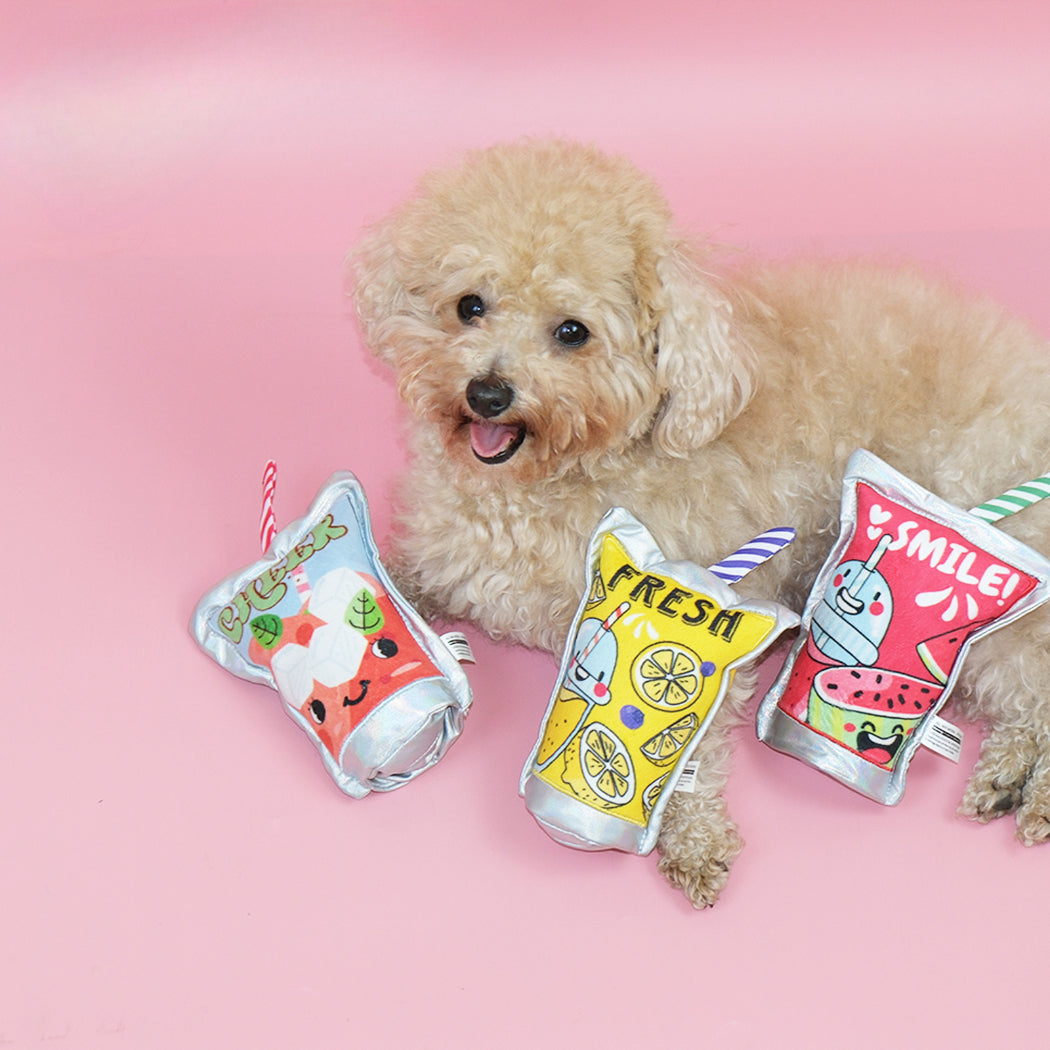 Petkin - Drink Shaped Dog Plush Toy