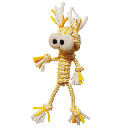 Petkin - Human-Shaped Figure with Oval Eyes Rope Dog Toy