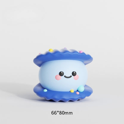 Petkin Ocean Animal squeaky dog toy whale figure with smiling face