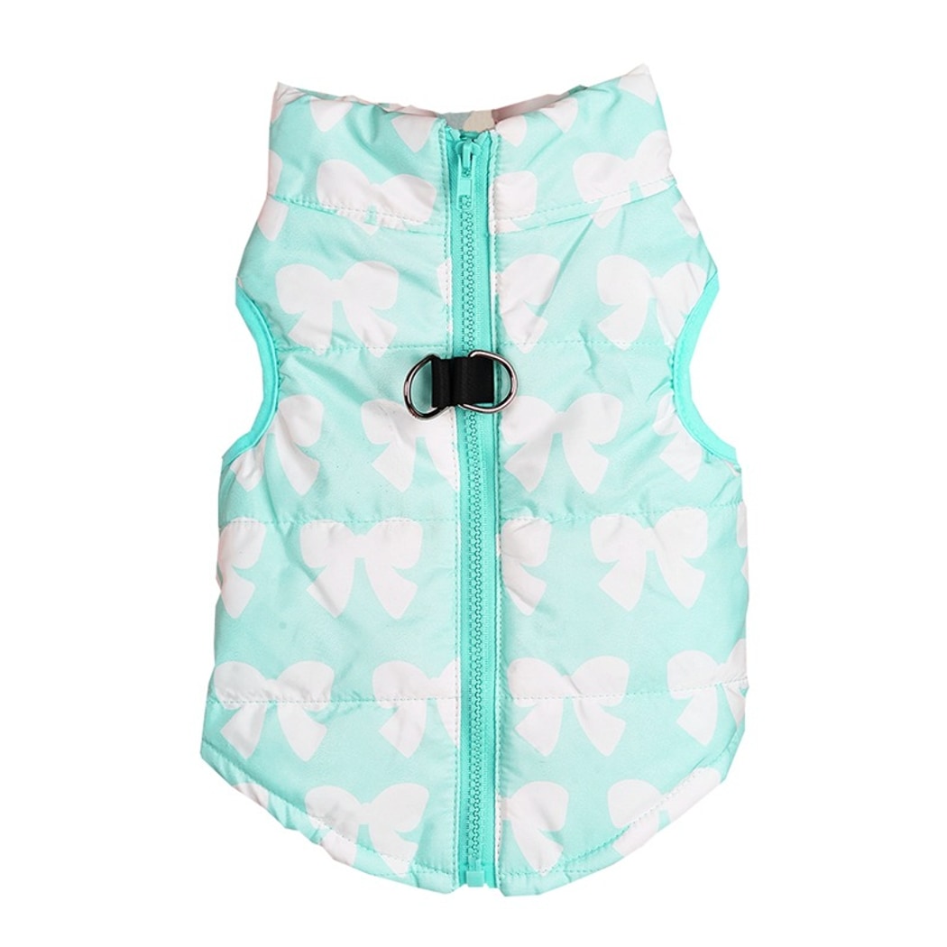 Ozzie - Bow Print Dog Vest With Leash Hole