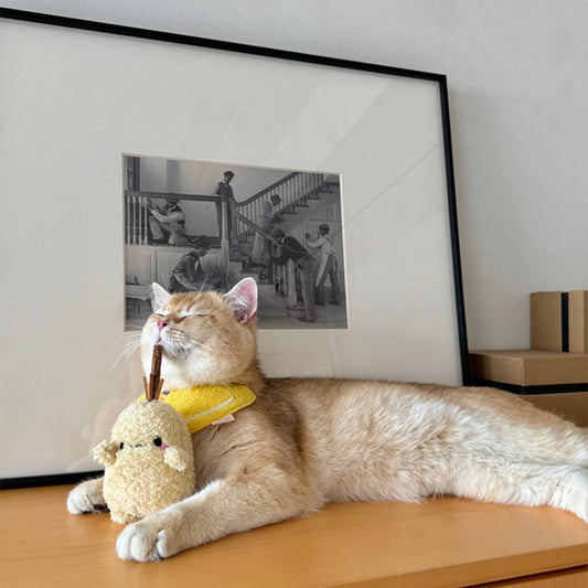 Moo - Plush Potato Cat Toy with Silvervine Stick