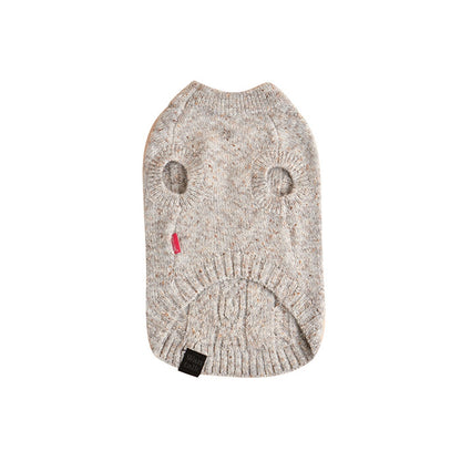 Ozzie - Speckled Ear Cutout Dog Pullover Sweater