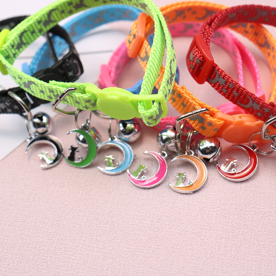 Mokka - Simple Star and Moon Print Pet Collar