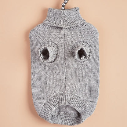 Ozzie - Turtleneck Rabbit Pattern Dog Cat Sweater