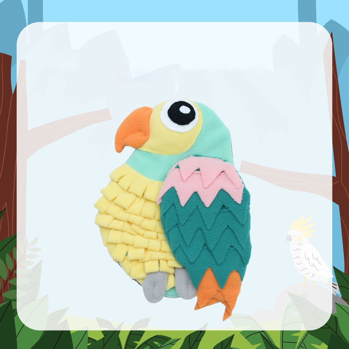 Snuffy – Colorful Parrot Snuffle Toy