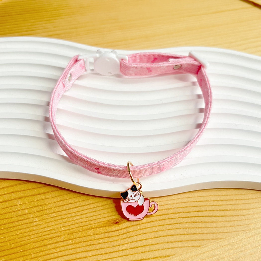 Mokka - Cute Princess Style Cat Collar with Pendant