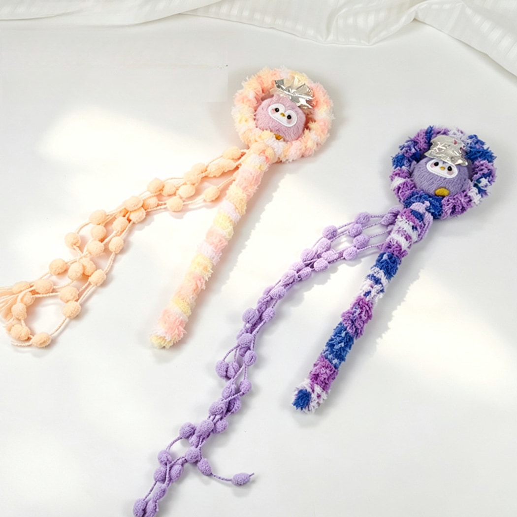 Moo - Owl Detail Plush Cat Teaser Wand Toy