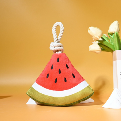 Petkin - Watermelon Rope Plush Dog Toy