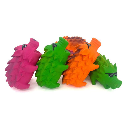 Petkin – Cool Boar Dog Toy - Creaky Rubber Pig