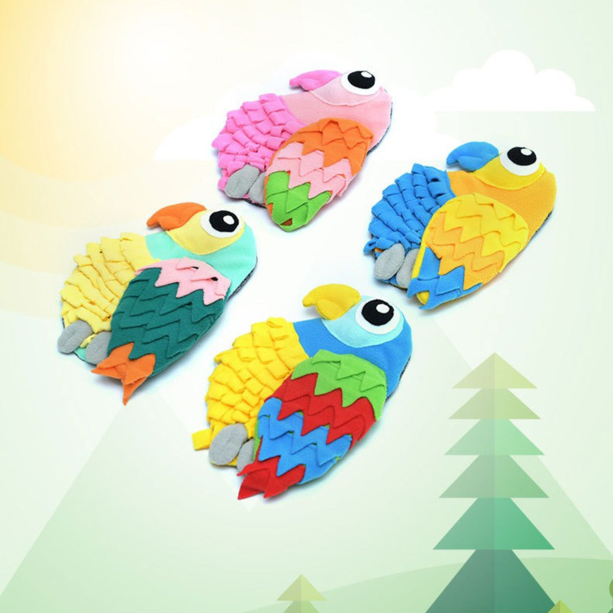 Snuffy – Colorful Parrot Snuffle Toy