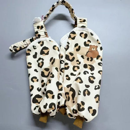 Ozzie - Leopard Print Dog Pants with Leg Covers