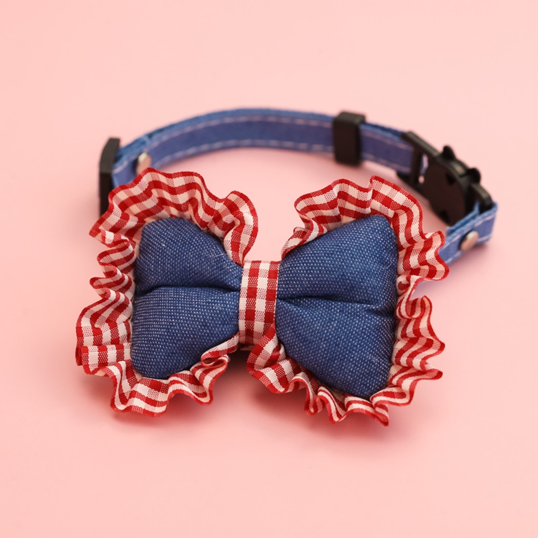 Mokka - Bow and Heart Adjustable Cat Collar