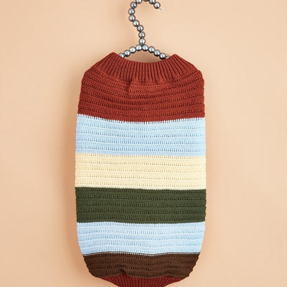 Ozzie - Striped Knit-Style Pet Pullover Dog Sweater