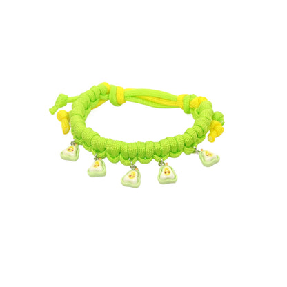 Side view of Mokka Fruit Charm Cat Collar highlighting charm details
