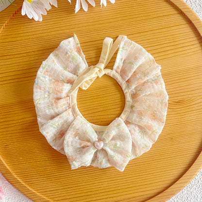 Mokka - Pastel Floral Bow Cat Collar