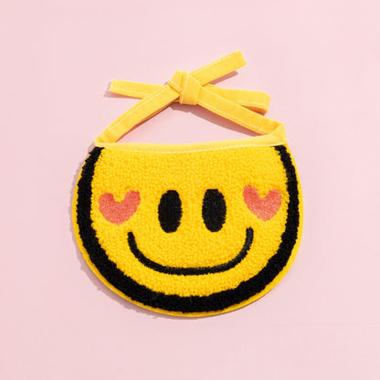Mokka - Smiley Face Tie-On Cat Bib