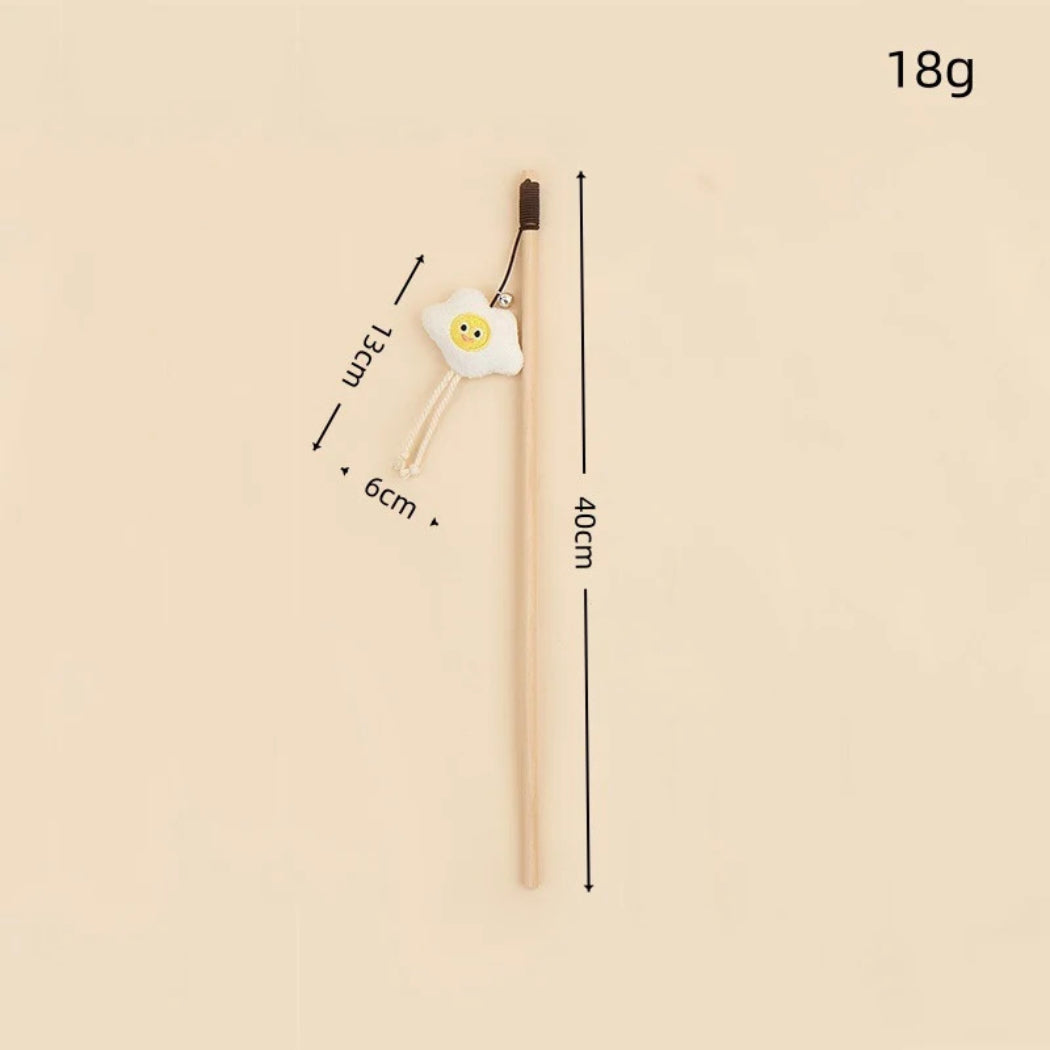 Moo - Food-Shaped Charm Cat Teaser Wand