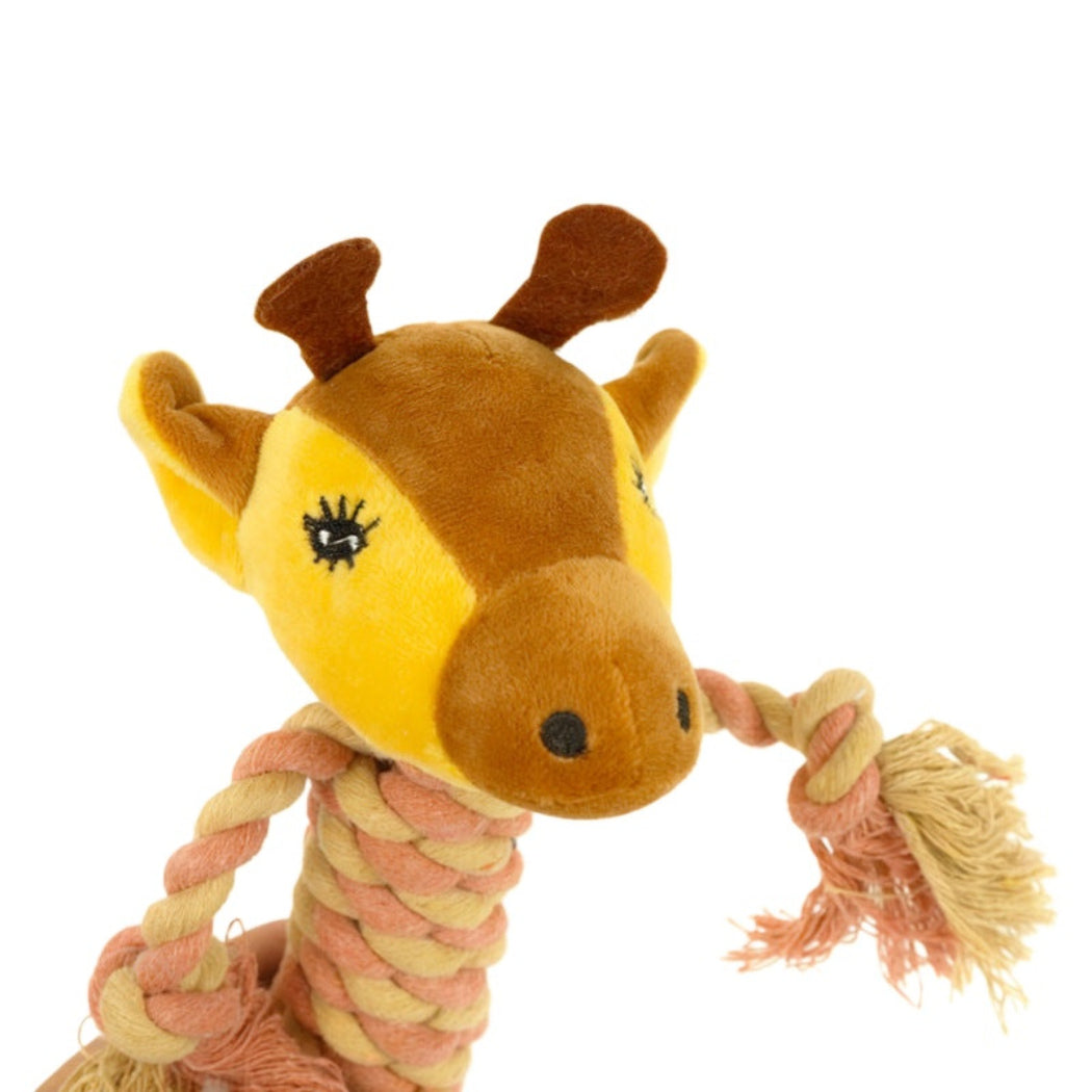 Petkin - Plush Animal Rope Dog Toy