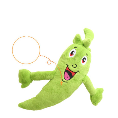 Petkin - Smiling Veggie Character Plush Dog Toy