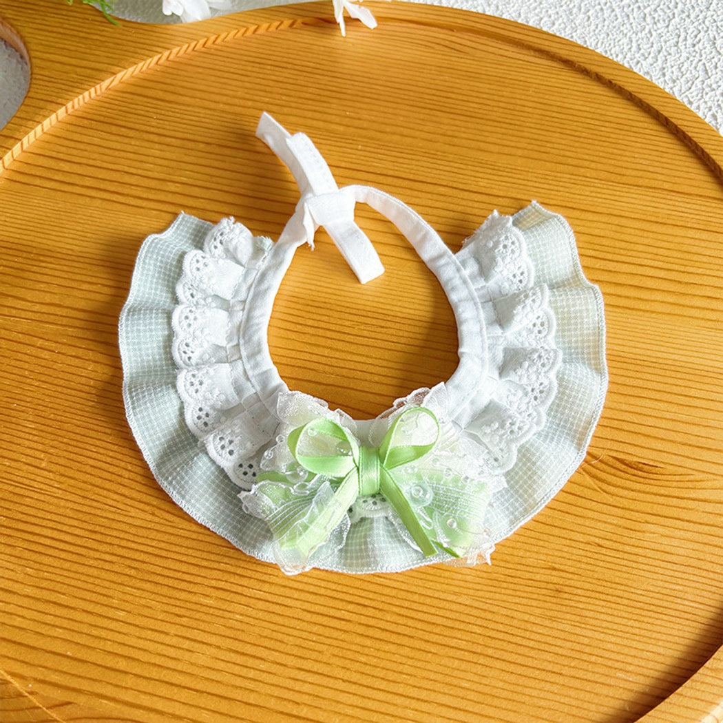 Mokka - Decorative Lace Bow Pet Collar
