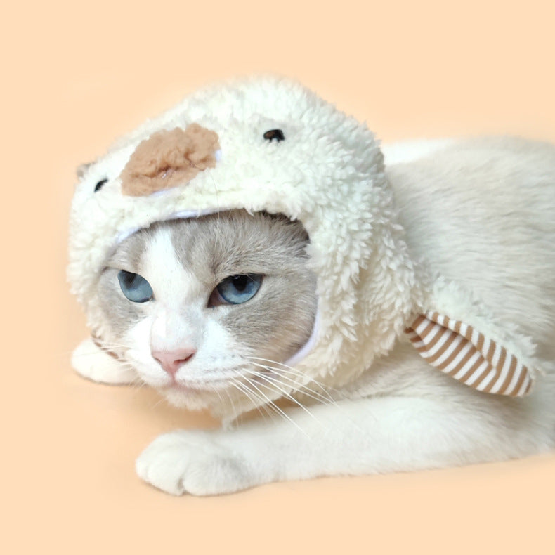 Ozzie - Plush Sheep Pet Hat