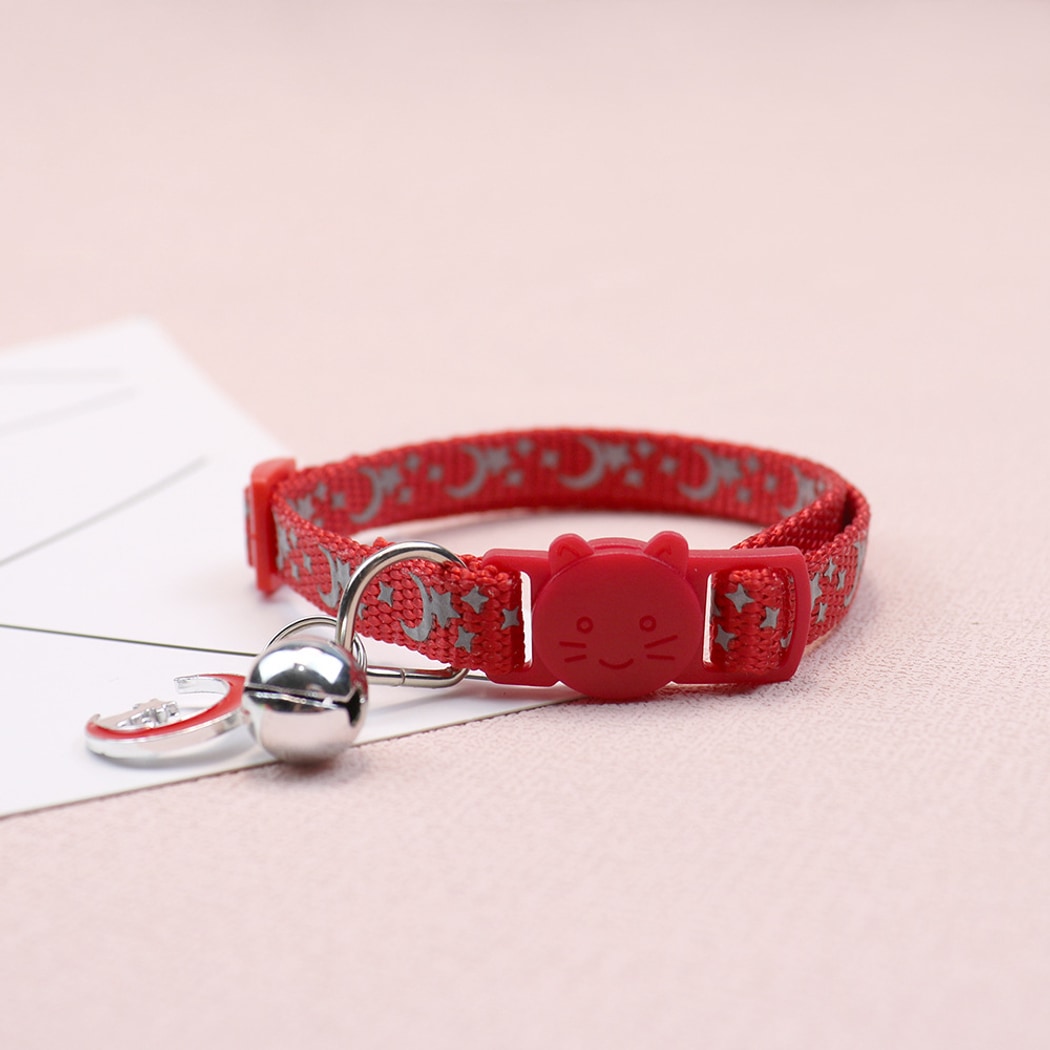 Mokka - Simple Star and Moon Print Pet Collar