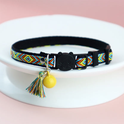 Mokka - Vintage Geometric Patterns Cat Collar