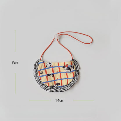 Mokka - Cartoon Dog Pattern Bandana Collar and Bib