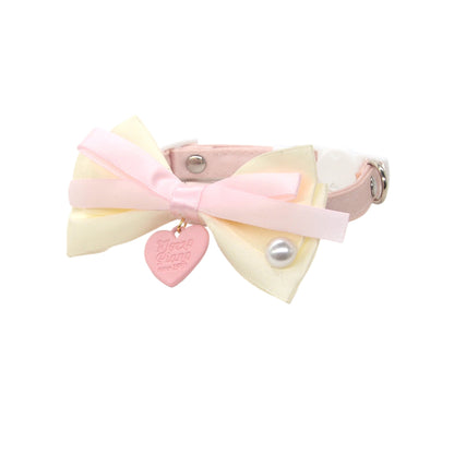Mokka - Layered Ribbon Bow Breakaway Cat Collar