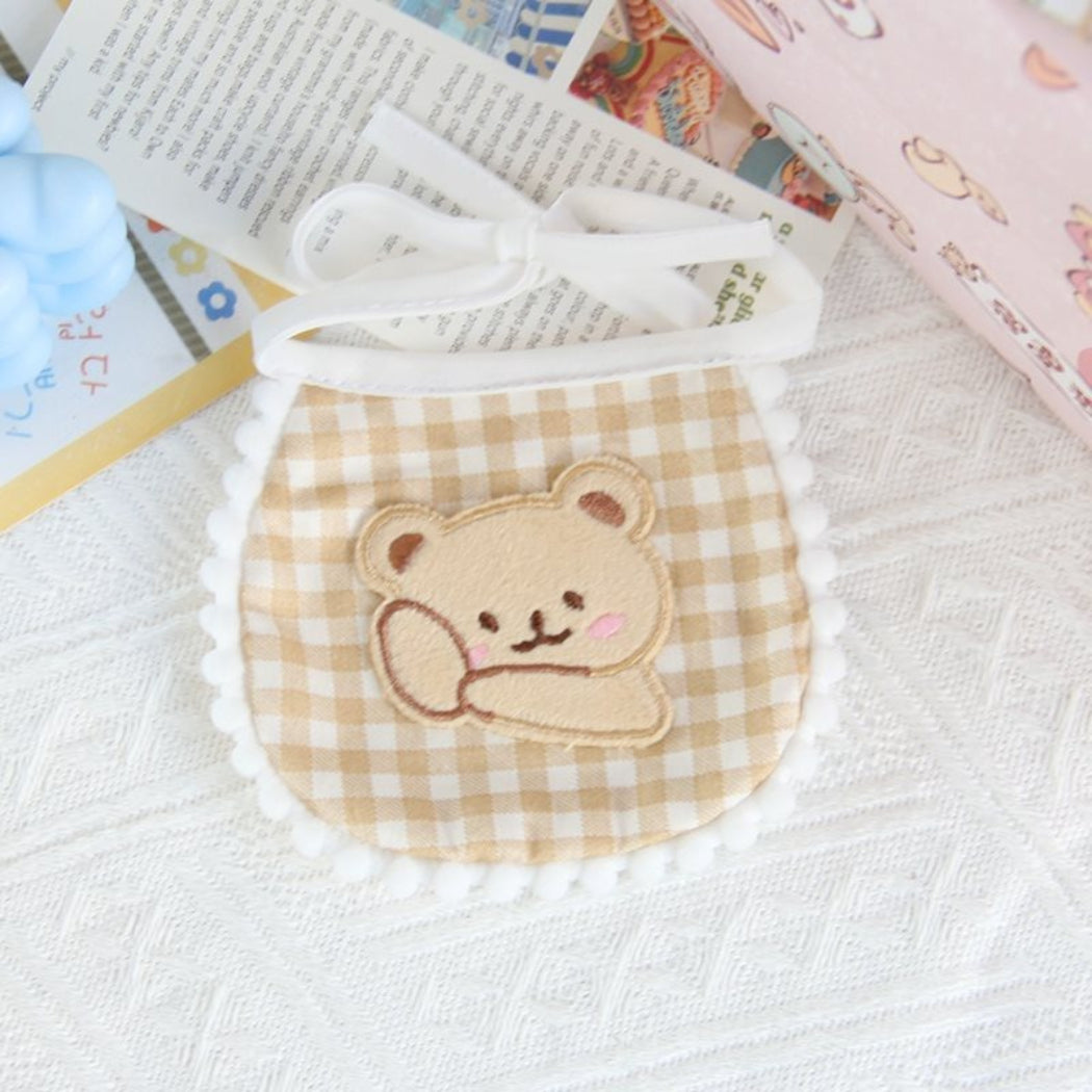 Mokka - Patterned Rounded Bib Pet Neckwear