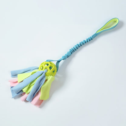 Petkin - Interactive Hollow Ball Rope Dog Toy