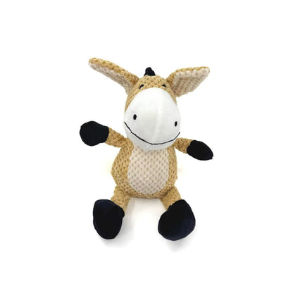 Petkin - Donkey Squeaky Plush Pet Toy