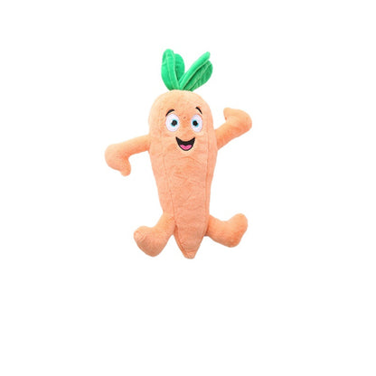 Petkin - Smiling Veggie Character Plush Dog Toy