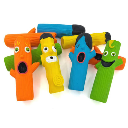 Petkin – Funny Face Squeaky Rubber Dog Toys