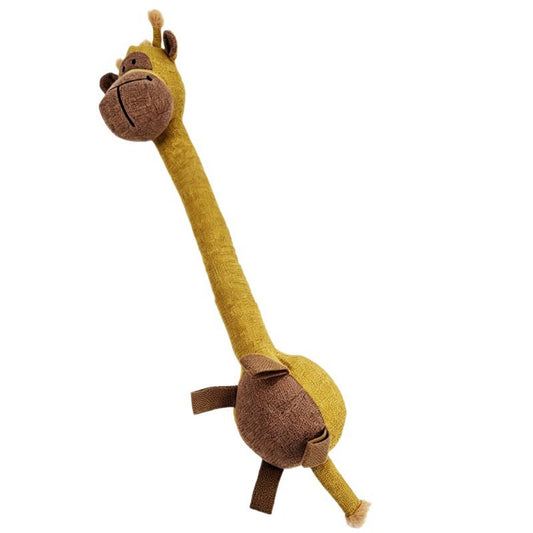 Petkin - Plush Giraffe Interactive Dog Toy