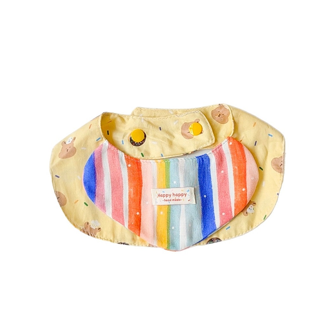 Mokka - Rainbow Stripe Cartoon Pet Bib