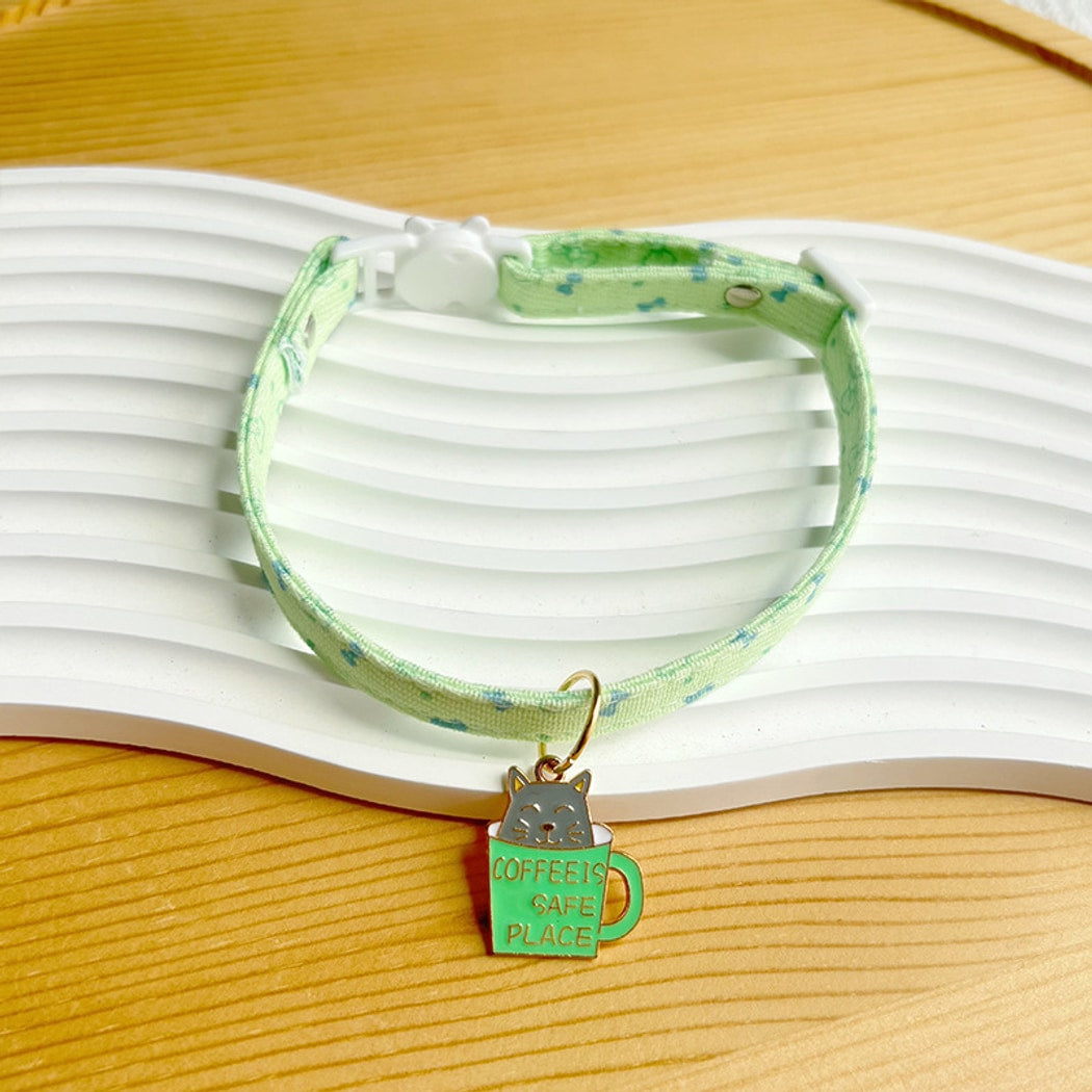 Mokka - Cute Princess Style Cat Collar with Pendant