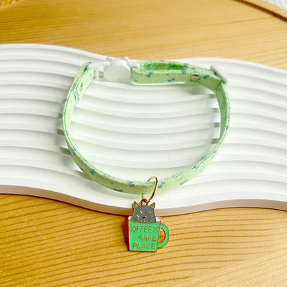 Mokka - Cute Princess Style Cat Collar with Pendant