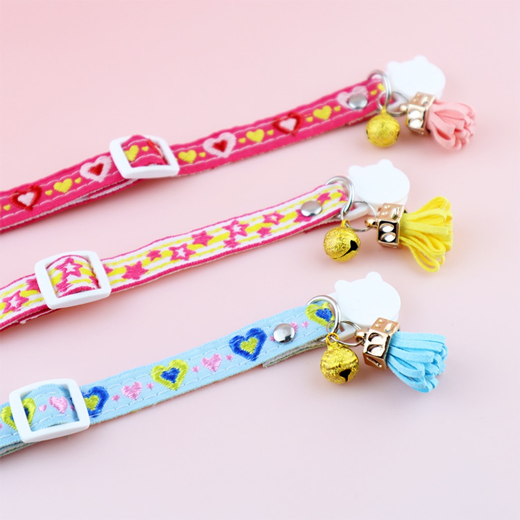 Mokka - Embroidered Pattern Decorative Cat Collar