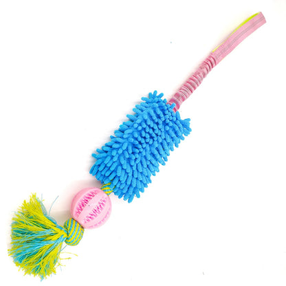 Petkin - Squeaky Rope Knot Interactive Dog Tug Toy