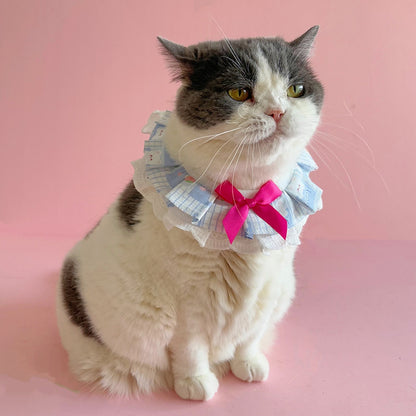 Mokka - Strawberry Rabbit Printed Cat Bib