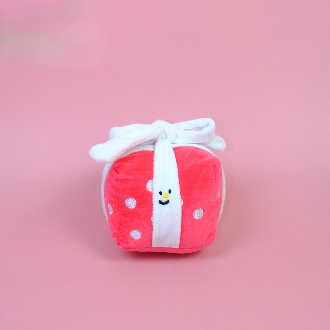 Petkin - Birthday Cupcake and Gift Box Plush Dog Toy