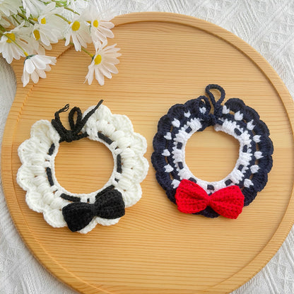 Mokka - Bow Decorative Tie Strap Cat Collar