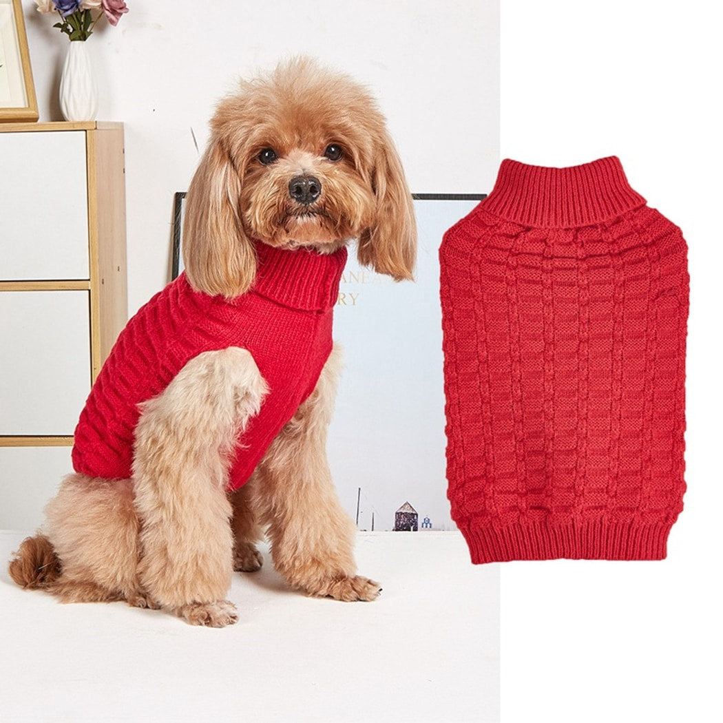 Ozzie - Dog and Cat Sweater with Ribbed Collar