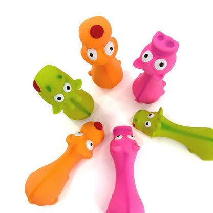Petkin - Squeaky Dog Toy | Funny Animal Chew Toy | Durable Rubber Pet Toy | Pig Giraffe Dog
