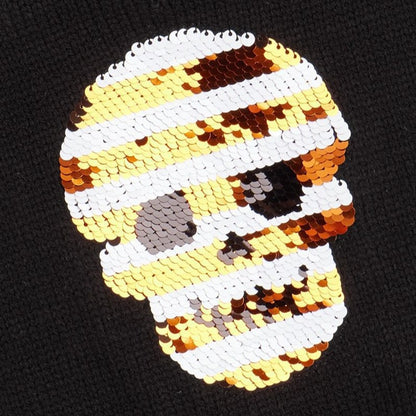 Halloweek - Halloween Skull Sequin Knit Pet Sweater