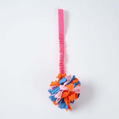 Petkin - Interactive Plush Ball Dog Toy with Strap